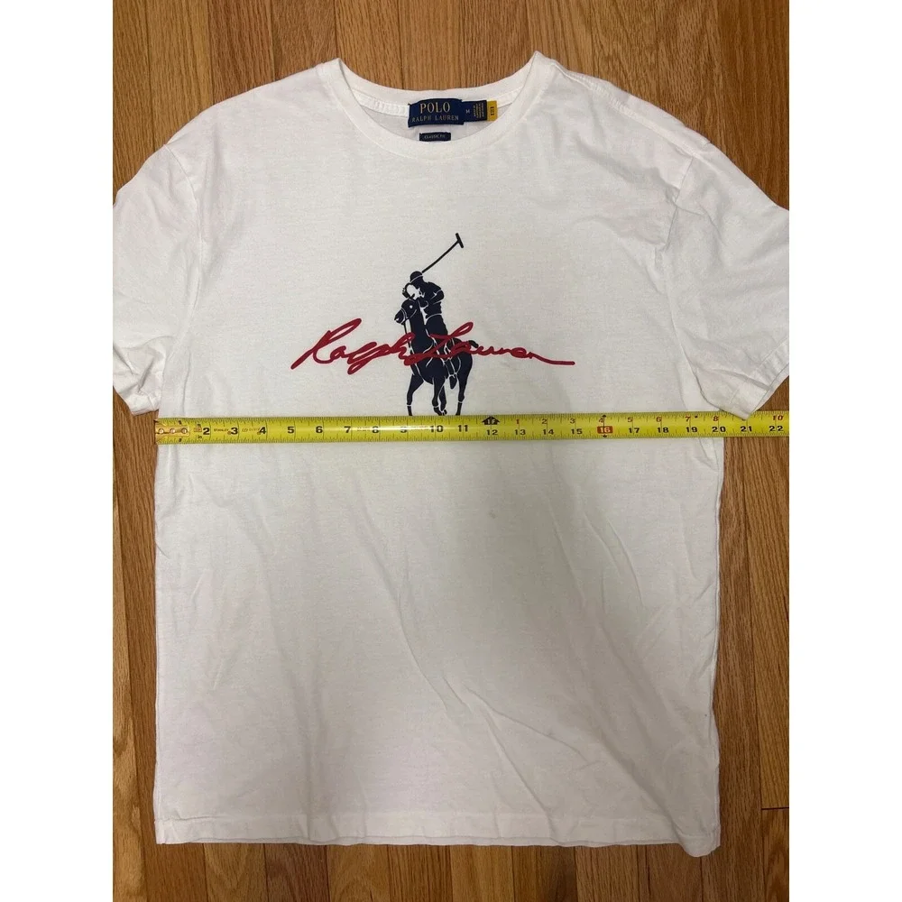 Polo Ralph Lauren Classic Fit Short Sleeve Big‎ Pony Logo T-Shirt White Medium